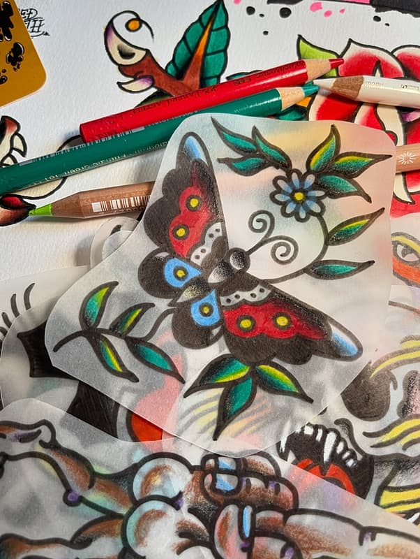 American Traditional tattoo by Wizard Business