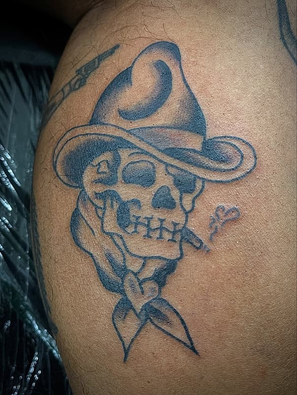 American Traditional tattoo by Wizard Business