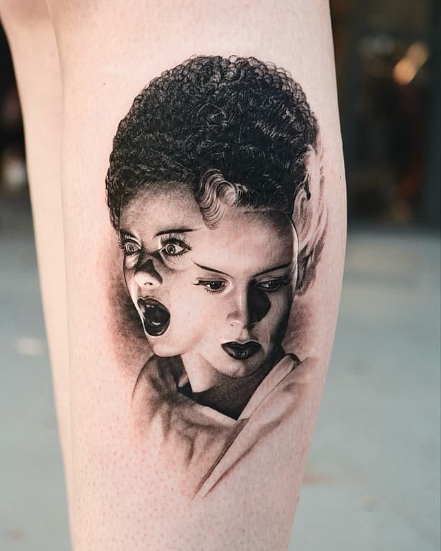 Realism (black & grey) tattoo by SARU