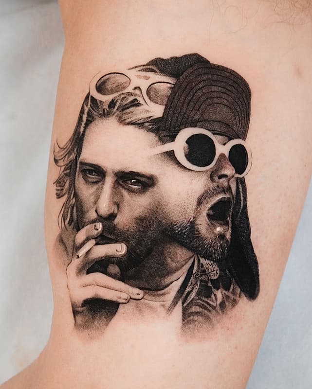 Realism (black & grey) tattoo by SARU