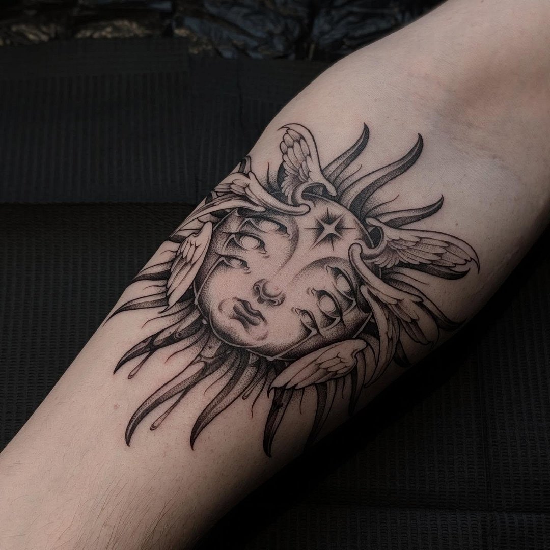 Art Nouveau tattoo by jthongbai.tattoo