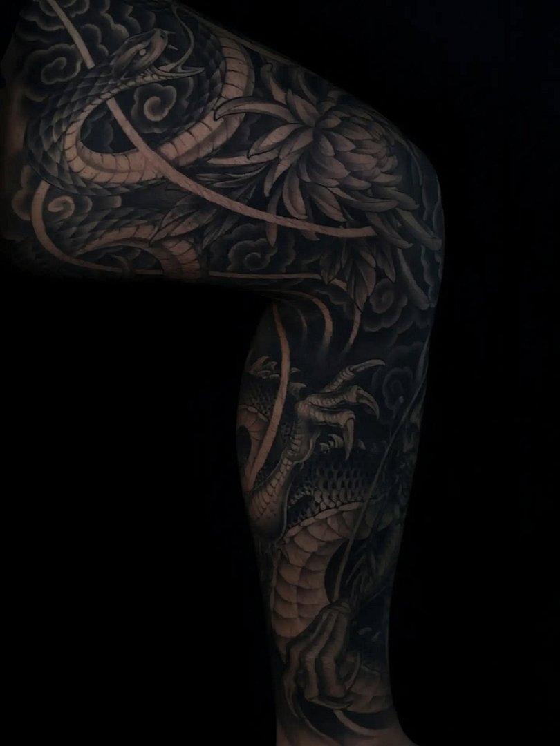 Art Nouveau tattoo by jthongbai.tattoo