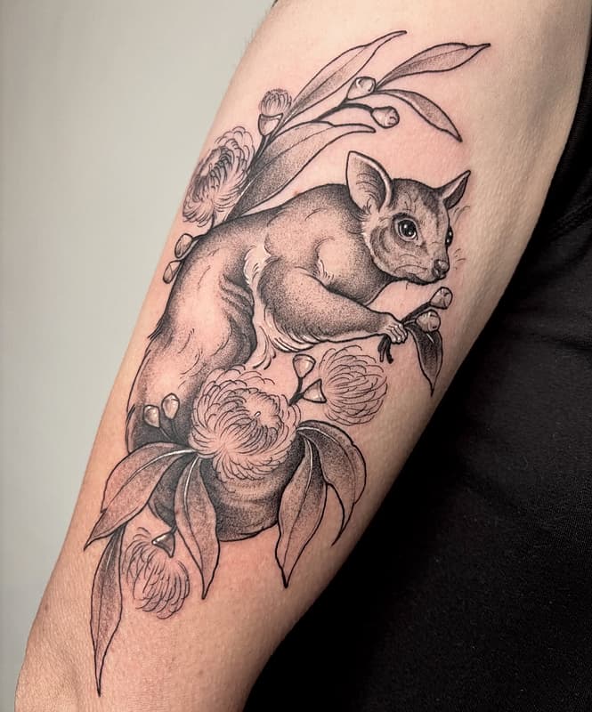 Illustrative tattoo by Izzy