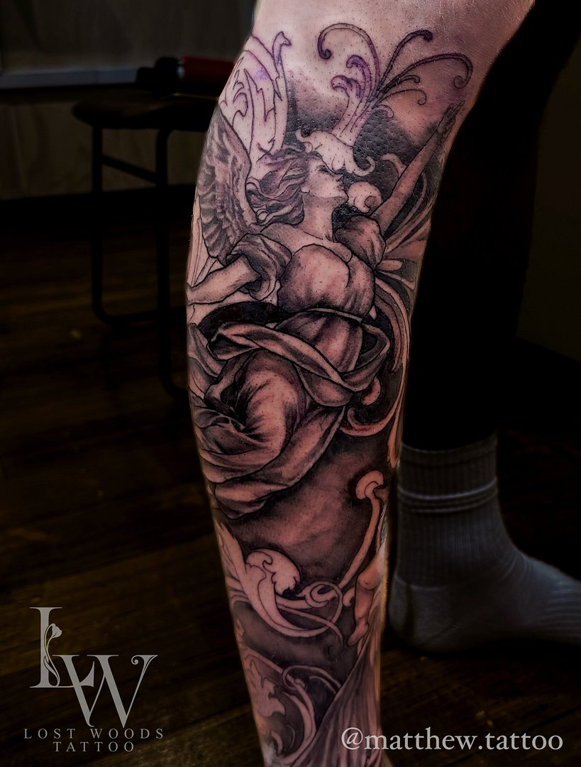 Neo-Traditional tattoo by matthew.tattoo