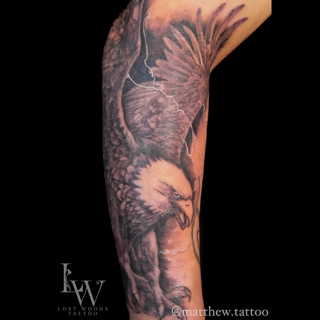 Neo-Traditional tattoo by Matthew Andre