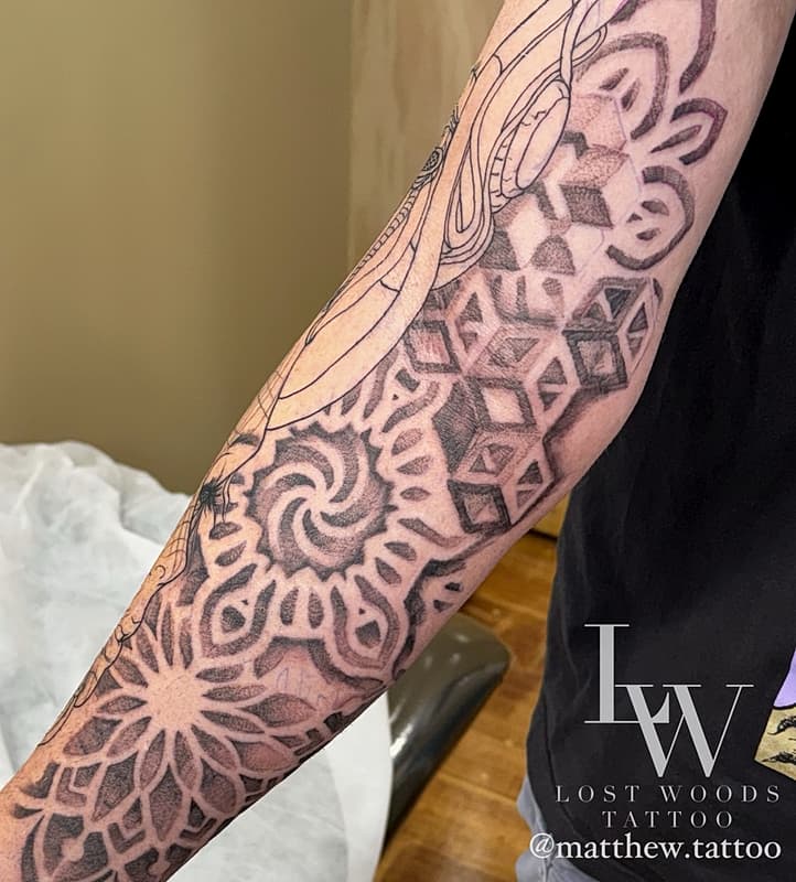 Neo-Traditional tattoo by Matthew Andre