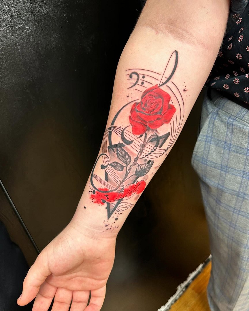 Illustrative tattoo by InkByGrim 