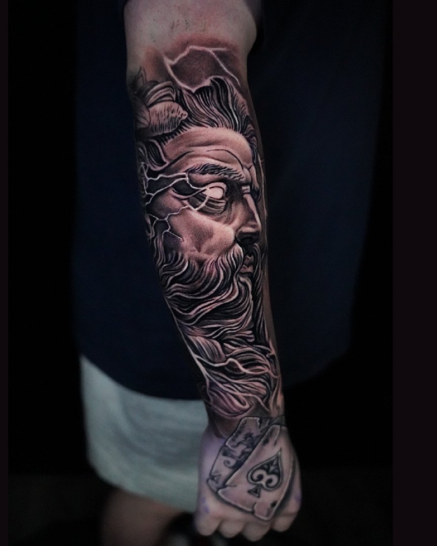 Neo-Japanese tattoo by Fly Ink