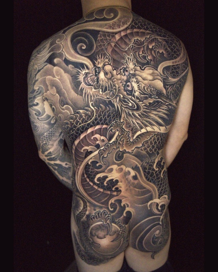 Neo-Japanese tattoo by Fly Ink