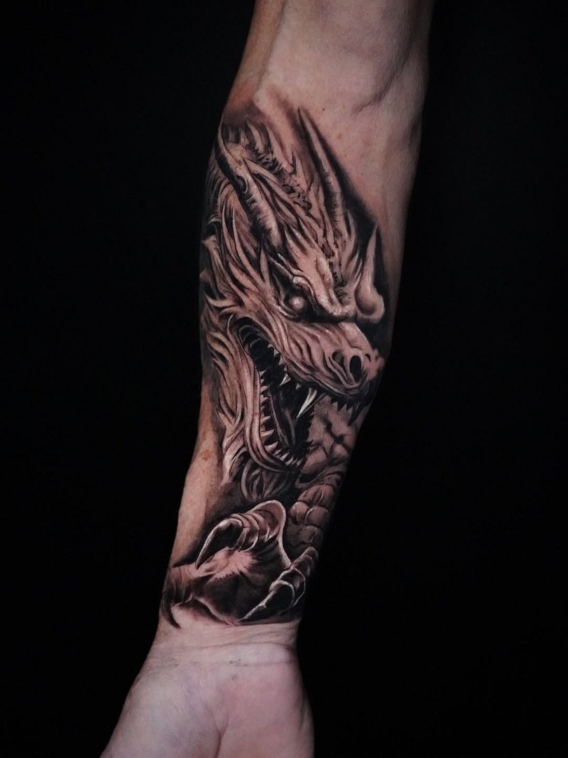Neo-Japanese tattoo by Fly Ink