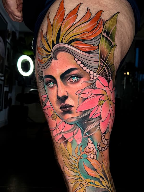 Neo-Traditional tattoo by TIM TAVARIA