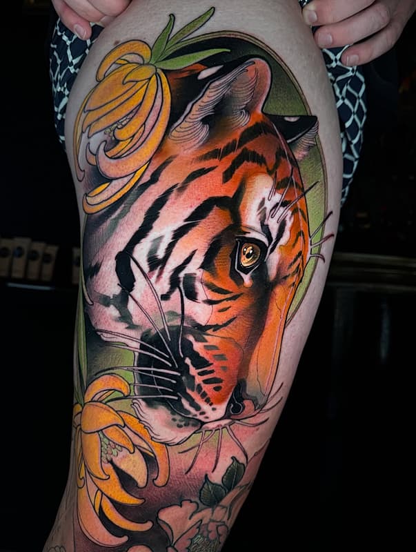 Neo-Traditional tattoo by TIM TAVARIA