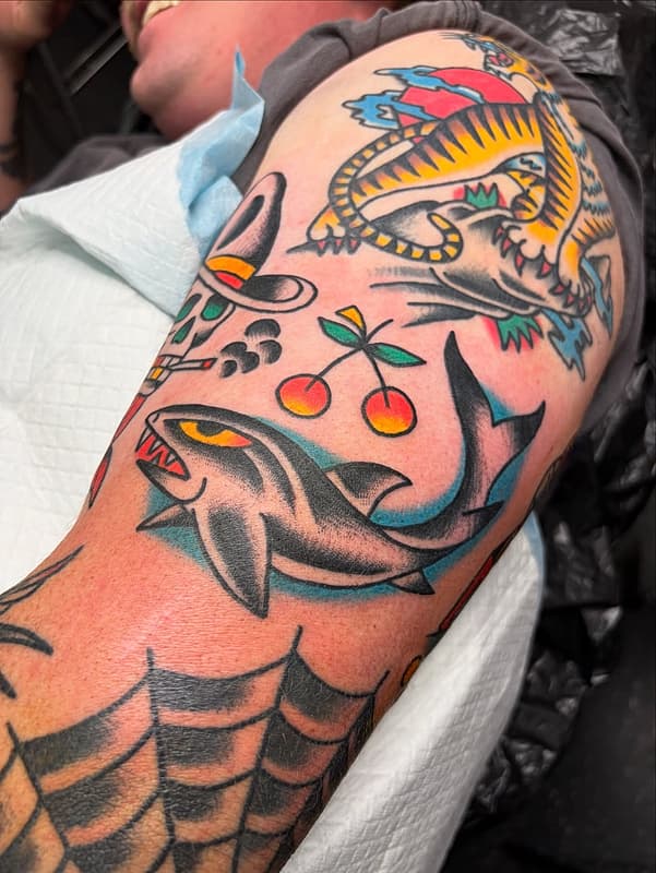 American Traditional tattoo by ॐ Beau ॐ