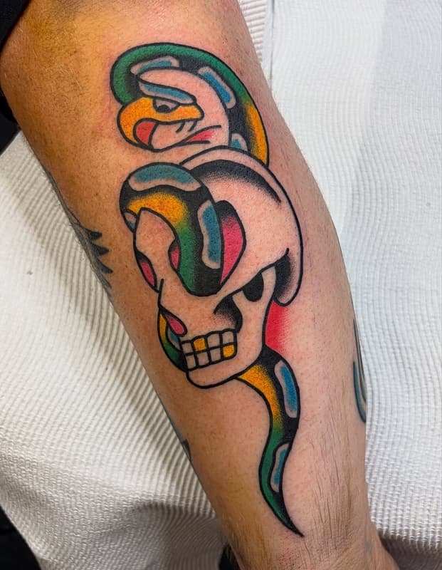 American Traditional tattoo by ॐ Beau ॐ
