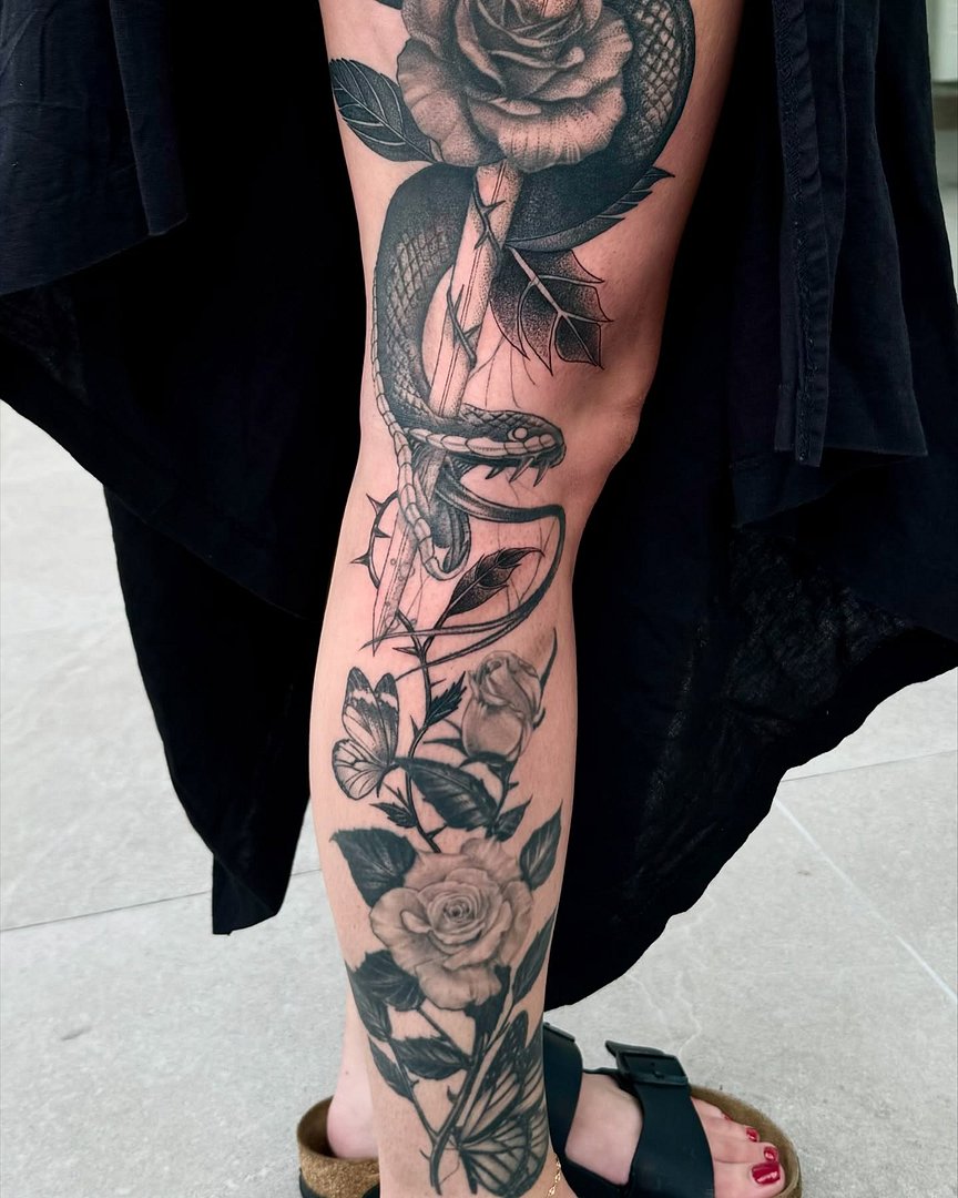 Realism (black & grey) tattoo by luigi_tattoo