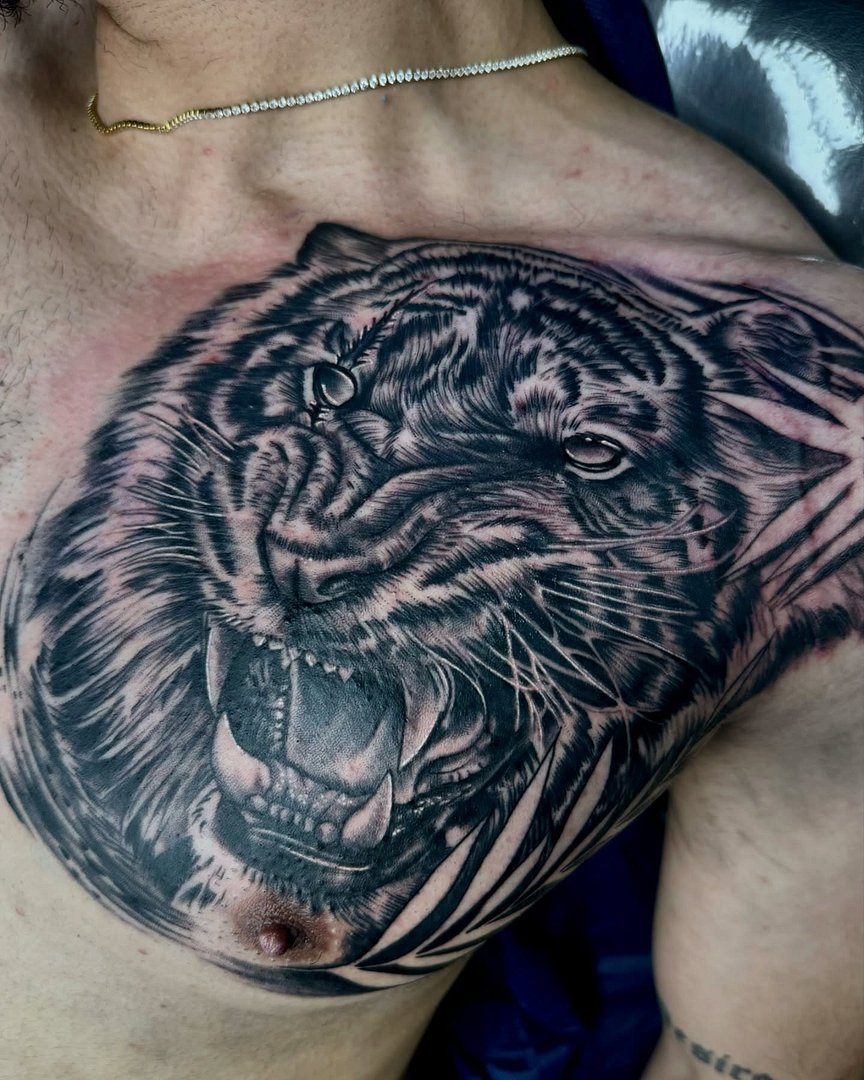 Realism (black & grey) tattoo by Luigi tattoo