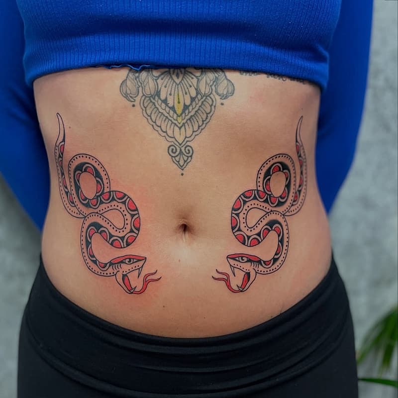American Traditional tattoo by Ciara Walsh
