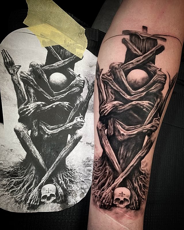 Realism (black & grey) tattoo by Peta Manning Tattoo ☆