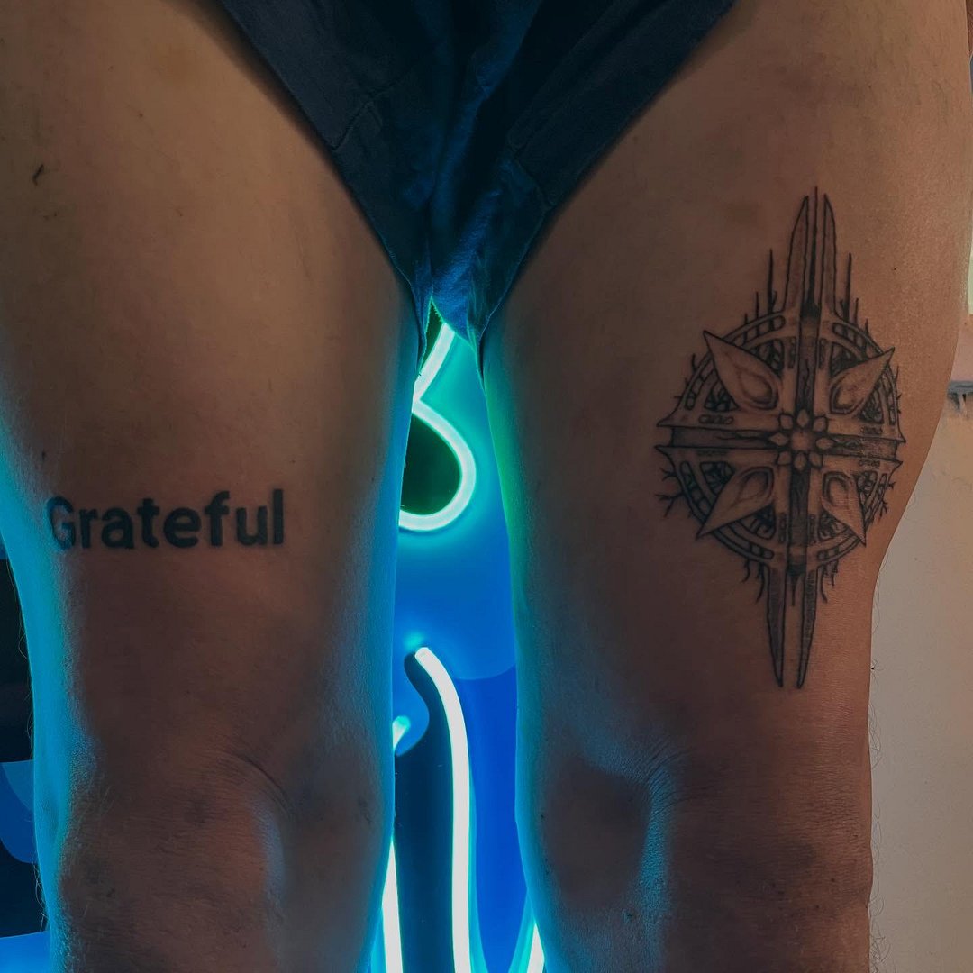 Illustrative tattoo by Sam Shears