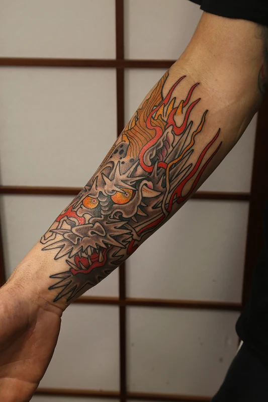 Japanese (Irezumi) tattoo by Gareth Parry