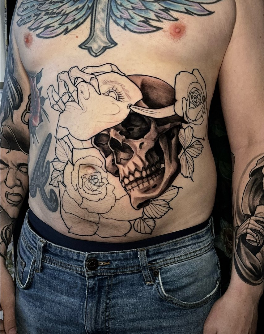 Neo-Traditional tattoo by Sebastian • Tattoo Artist Frankfurt