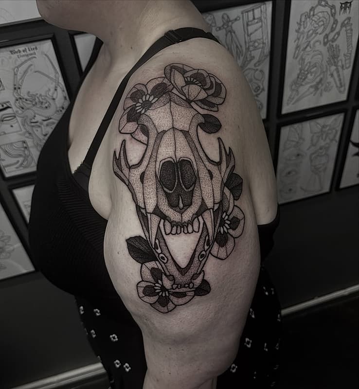 Blackwork tattoo by Ryan Smith