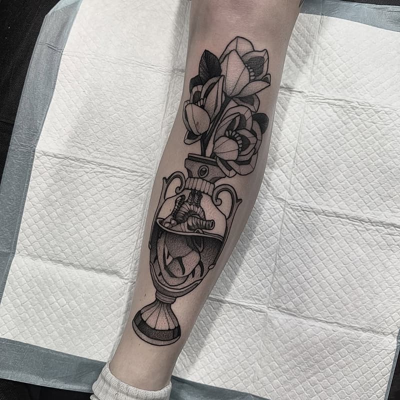 Blackwork tattoo by Ryan Smith