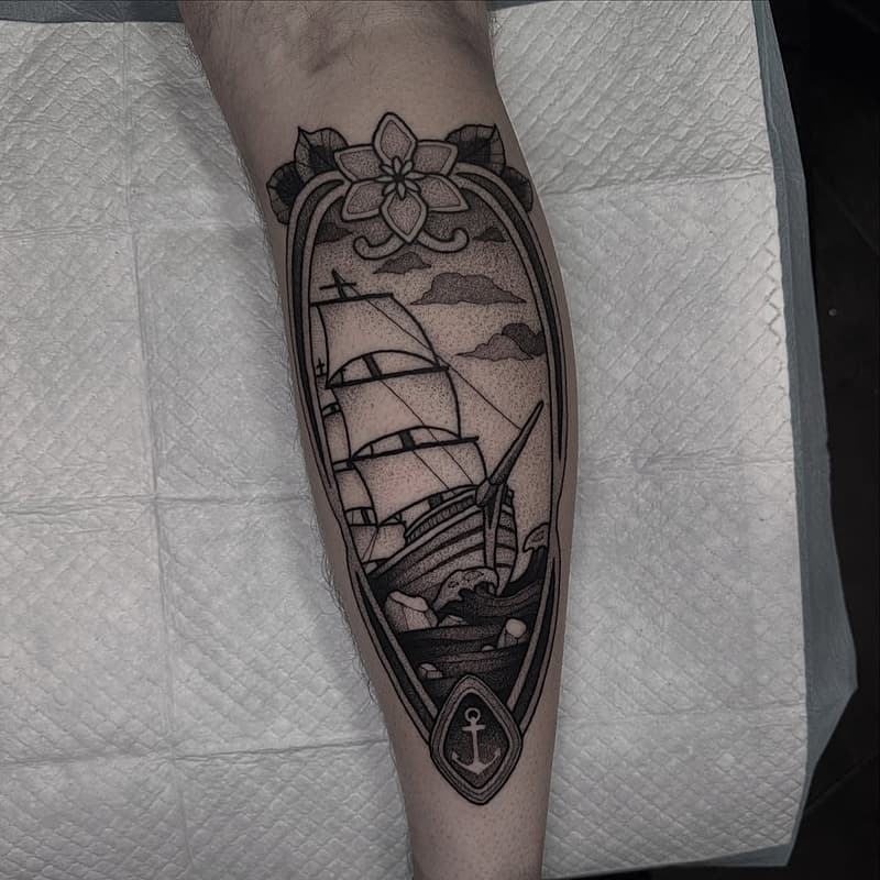 Blackwork tattoo by Ryan Smith