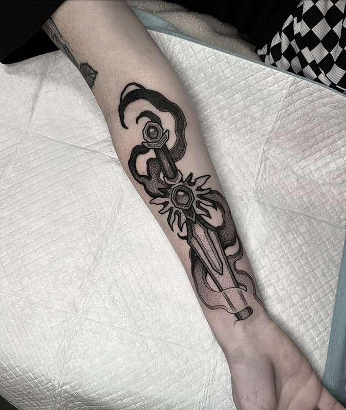 Blackwork tattoo by Ryan Smith