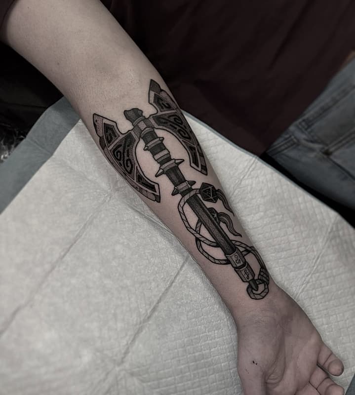 Blackwork tattoo by Ryan Smith