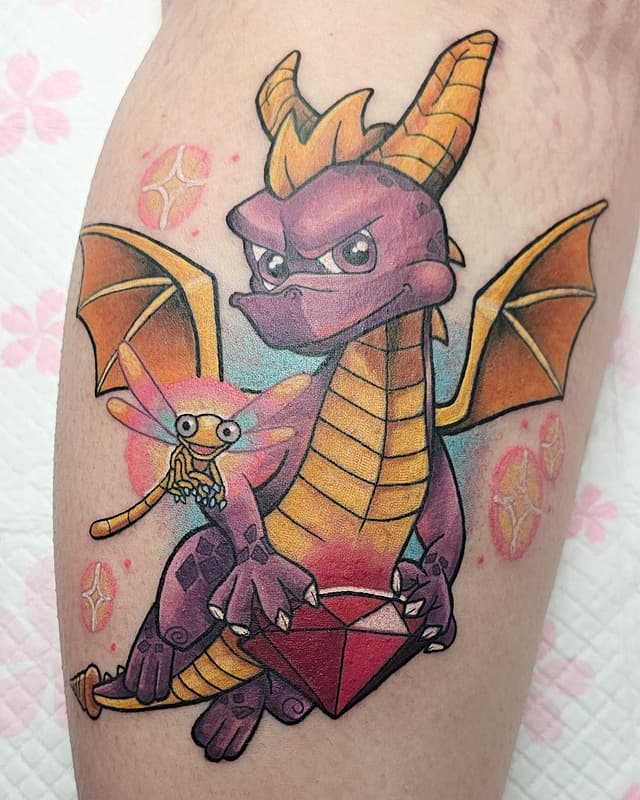 Pop culture tattoo by Sally Lee Tattoos