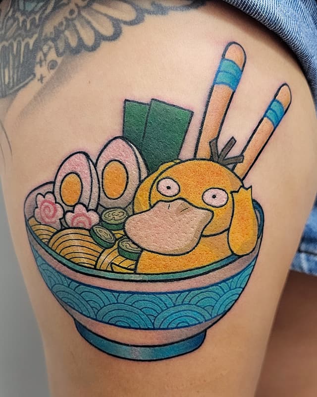 Pop culture tattoo by Sally Lee Tattoos