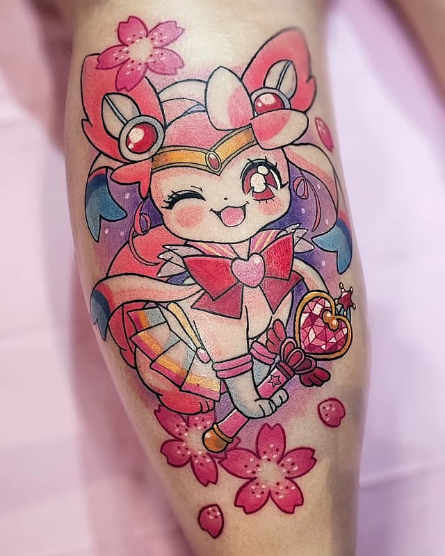 Pop culture tattoo by Sally Lee Tattoos