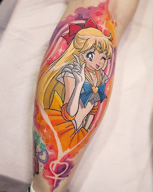 Pop culture tattoo by Sally Lee Tattoos