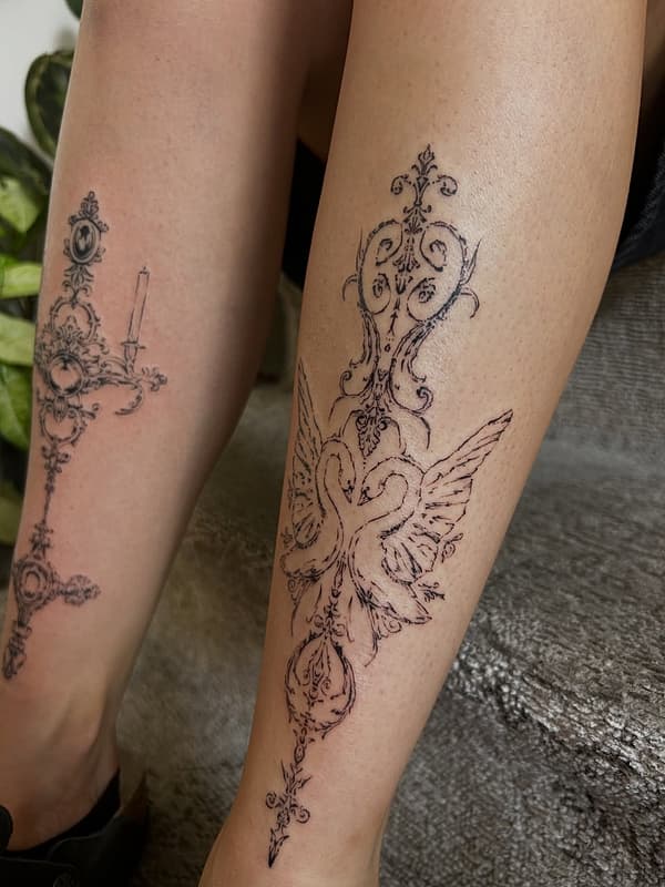 Fineline tattoo by Mira ❋ cozy art & tattoos ❋