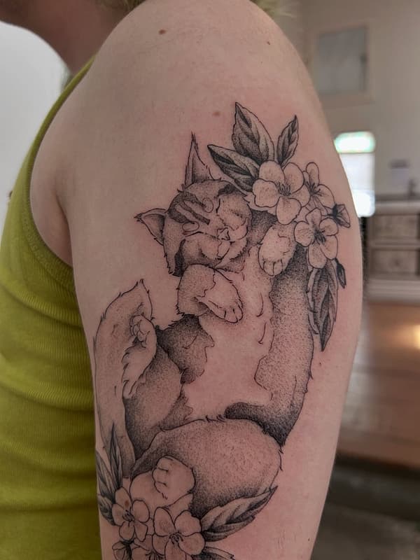 Fineline tattoo by Mira ❋ cozy art & tattoos ❋