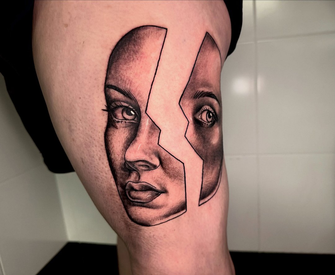 Realism (black & grey) tattoo by Jasmine