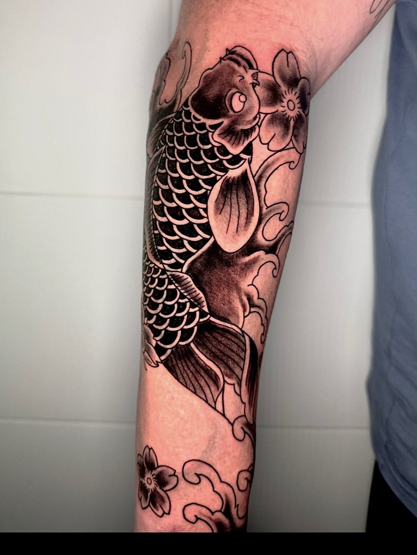 Realism (black & grey) tattoo by Jasmine