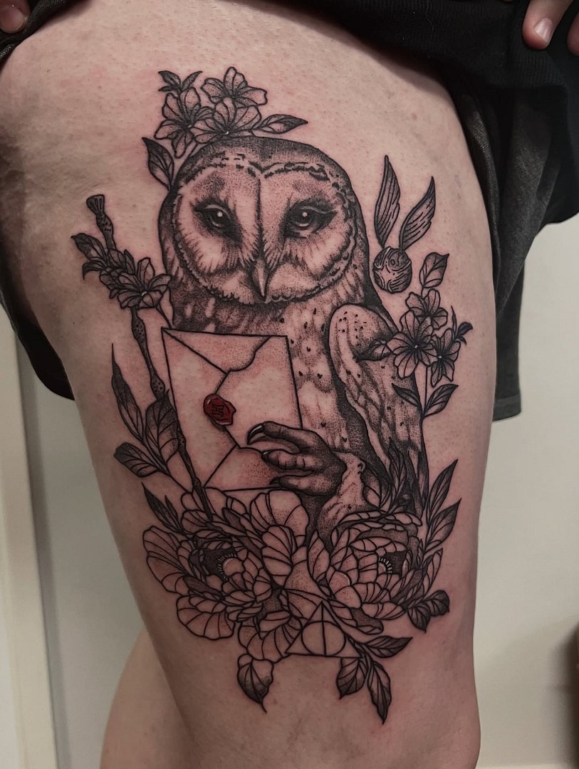 Anime tattoo by Taleah D