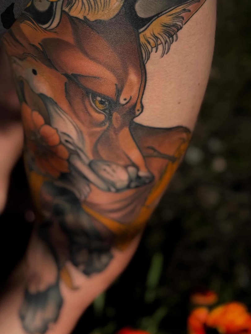 Neo-Traditional tattoo by Renkoedge