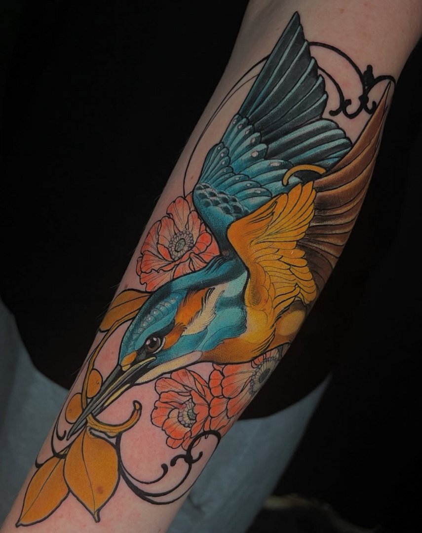 Neo-Traditional tattoo by Renkoedge