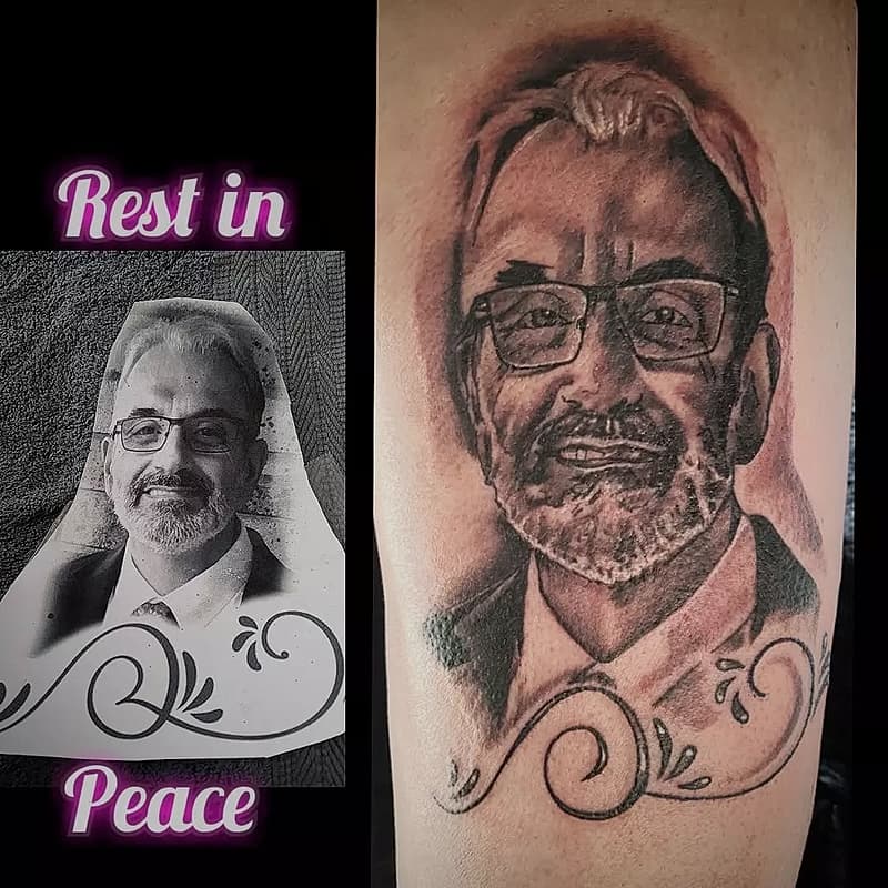 Blackwork tattoo by Erika Armstrong