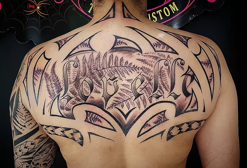 Blackwork tattoo by Erika Armstrong