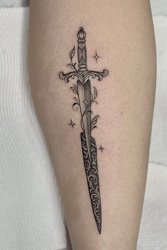 Illustrative tattoo by Isabela • Gold Coast Tattoos