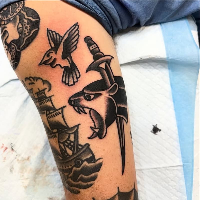 American Traditional tattoo by • CONNOR • MOOHAN • TATTOO •