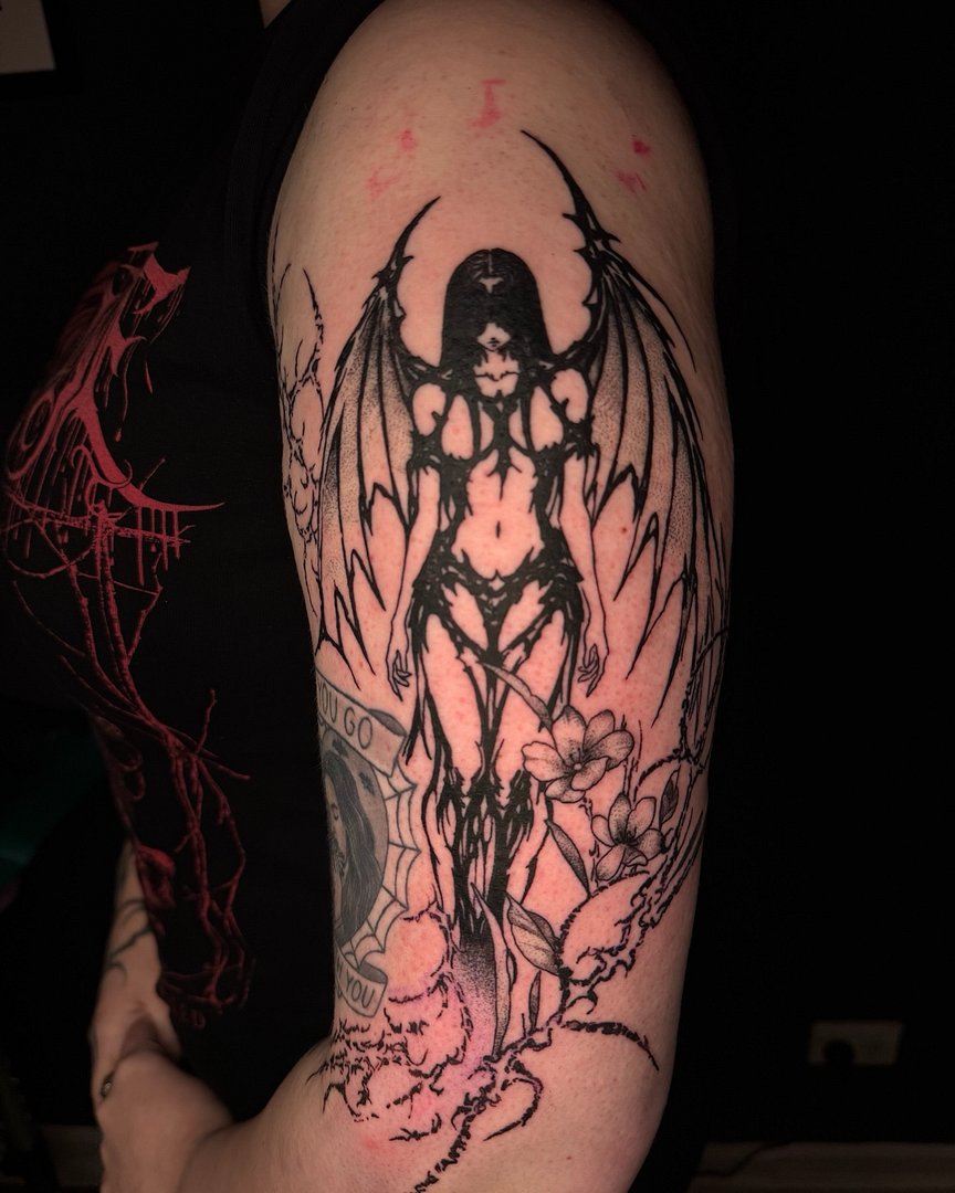 Blackwork tattoo by Scott 