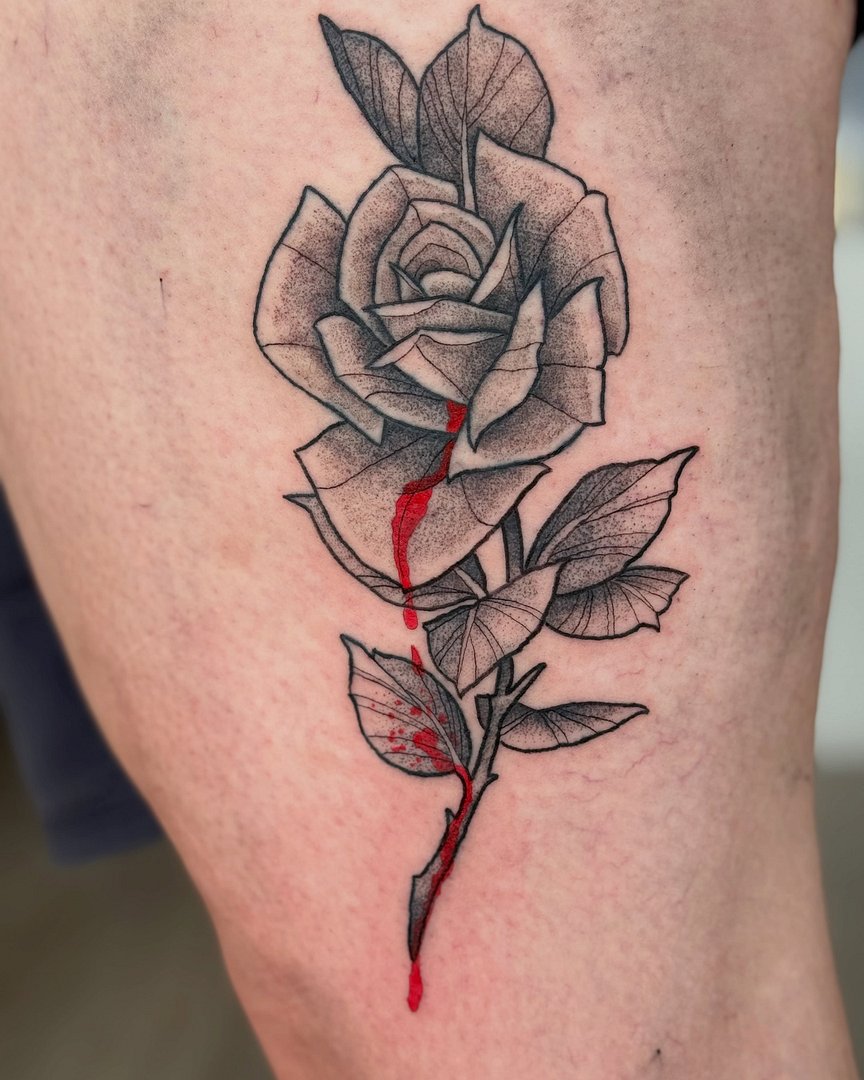Blackwork tattoo by Scott 