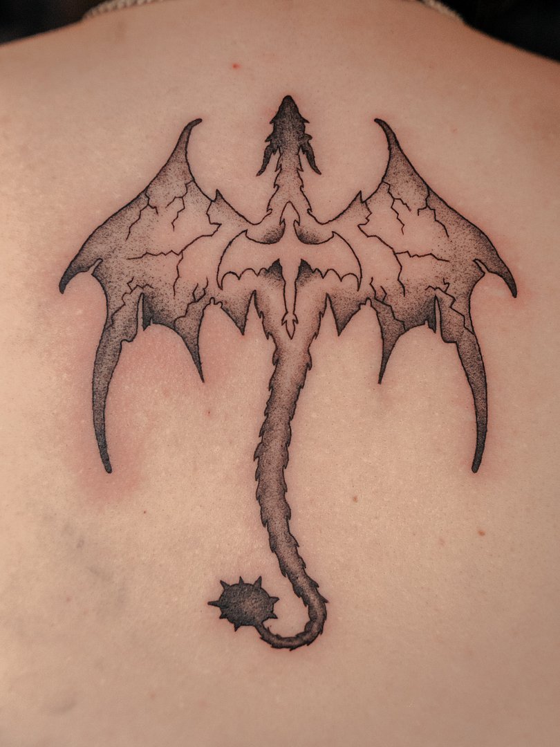 Blackwork tattoo by Scott 