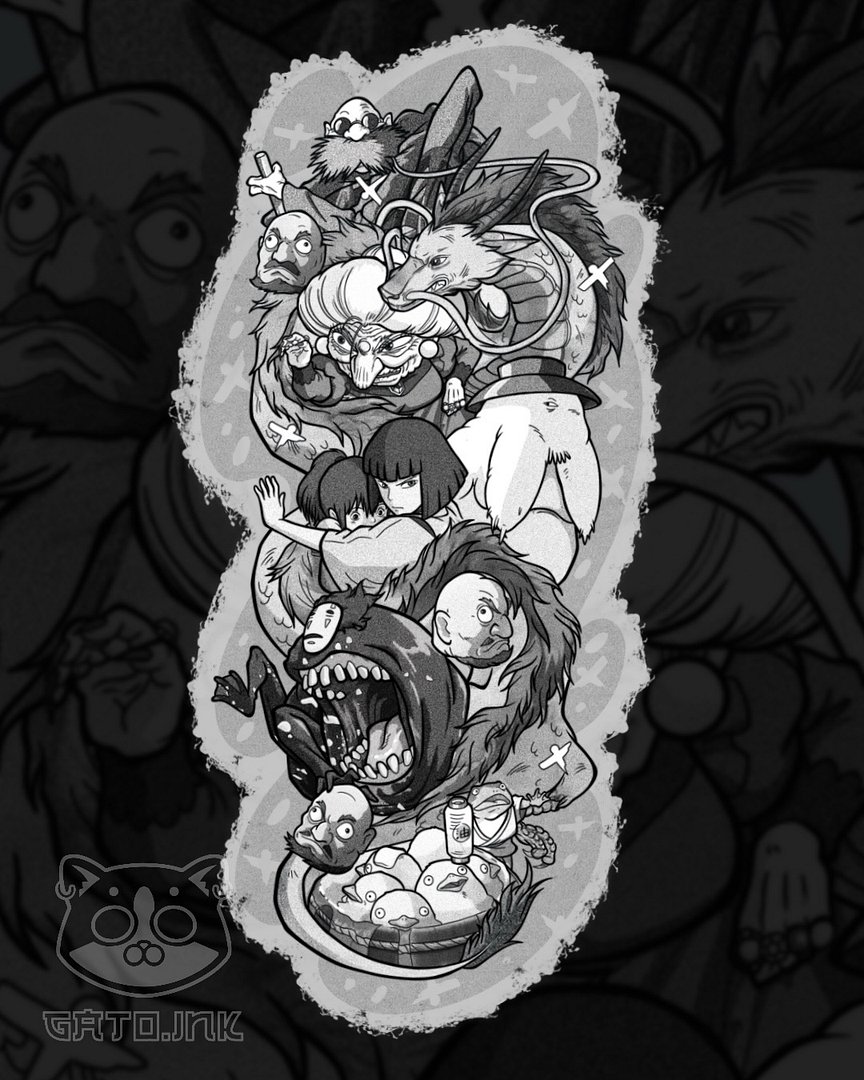 Anime tattoo by Martin Fortuño