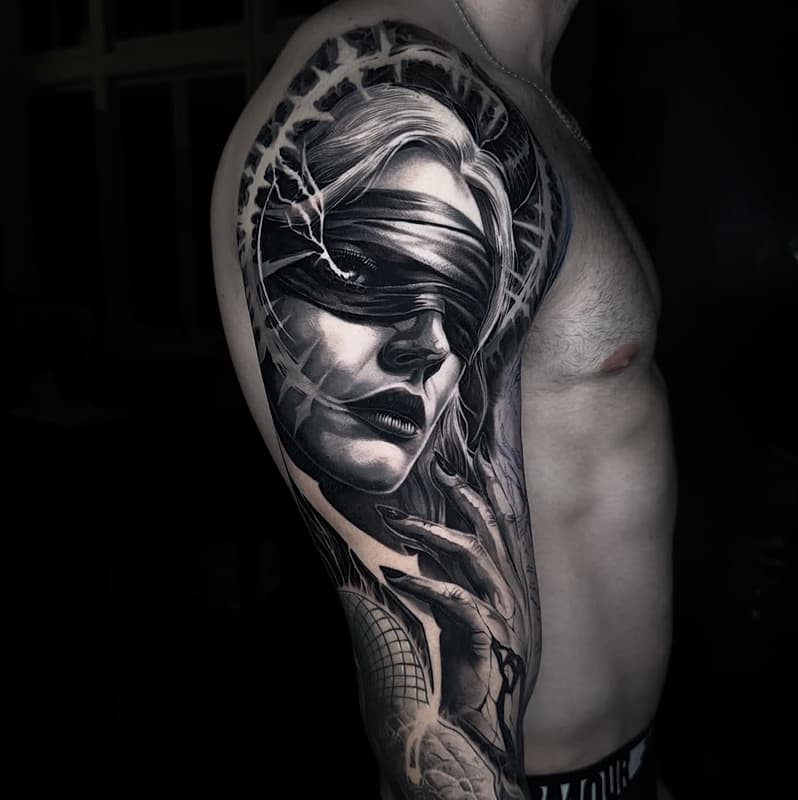 Realism (black & grey) tattoo by H  E  L  L  R  A  Z  O  R
